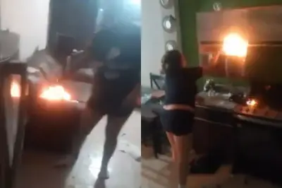 Detienen a mujer que incendió su casa tras discusión conyugal en Torreón, Coahuila