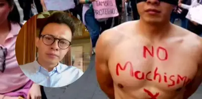 Deudor alimentario exhibido en marcha 8M de Tlaxcala revive debate sobre pensiones