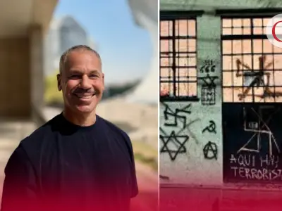 Exposición de artista israelí en CDMX desata polémica con pintas antisemitas