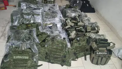 Fiscalía de Edomex halla explosivos y equipos tácticos militares en vivienda de Ecatepec