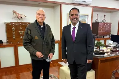 Gertz Manero se reúne con senador morenista para dialogar sobre comercio y justicia