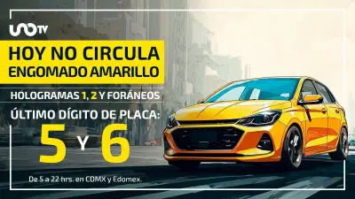 Hoy No Circula en CDMX y Edomex: Restricciones para Autos con Engomado Amarillo