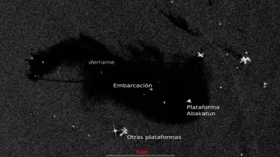 Imágenes satelitales revelan derrame de petróleo de 630 km en Golfo de México