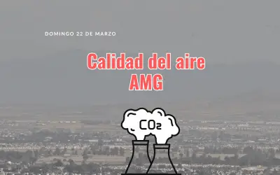 Jalisco registra mala calidad del aire en Santa Fe con 92 puntos IMECA este 22 de marzo