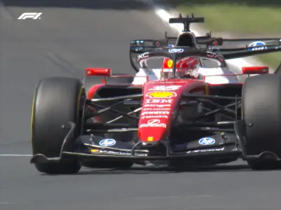 Leclerc domina la FP1 en Australia; Checo Pérez sufre trompo y Alonso no sale