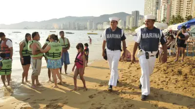 Marina activa operativo de seguridad en playas y destinos turísticos por Semana Santa 2026