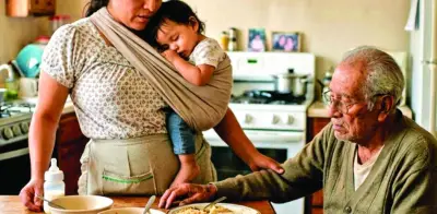 Mujeres mexicanas enfrentan carga mental permanente al cuidar hijos y padres