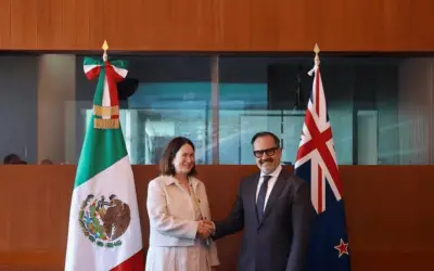 México y Nueva Zelanda fortalecen diálogo multilateral y cooperación en desarme nuclear