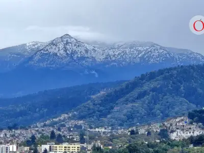 ¿Nieve en el Ajusco? La inesperada postal invernal que sorprendió a la CDMX