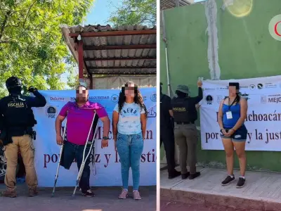 Operativo en Michoacán: Catean dos inmuebles y detienen a tres personas con drogas y armas