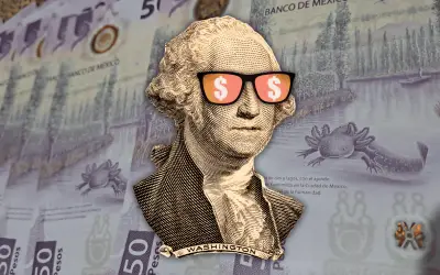 Peso mexicano se deprecia 1.18% frente al dólar en cierre semanal negativo