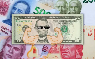 Peso mexicano sufre fuerte depreciación semanal del 3.25% frente al dólar