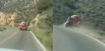 Pipa de gas se precipita a barranco en carretera Tehuacán-Huajuapan; video genera alarma