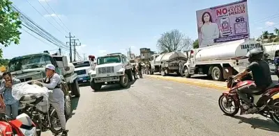 Piperos paralizan Veracruz por desabasto de agua y exigen diálogo urgente