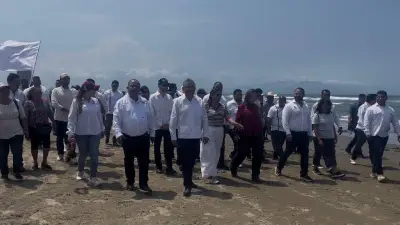 Rocío Nahle: Federación determinará responsables por derrame petrolero en Veracruz