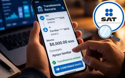 SAT establece límites y obligaciones para transferencias bancarias entre familiares en 2026