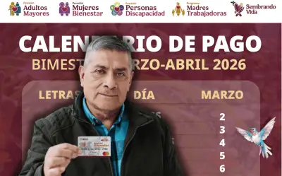 Secretaría del Bienestar suspende pagos de pensiones el 16 de marzo por festivo oficial
