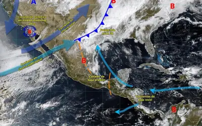 SMN alerta sobre impacto del frente frío 39 y tormenta invernal en México esta semana