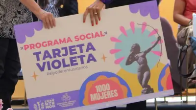 Tarjeta Violeta en Cuauhtémoc: Apoyo económico para mujeres cuidadoras