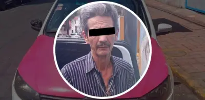 Taxista ebrio evade Alcoholímetro y arrastra a policía colgado de su auto en Iztapalapa