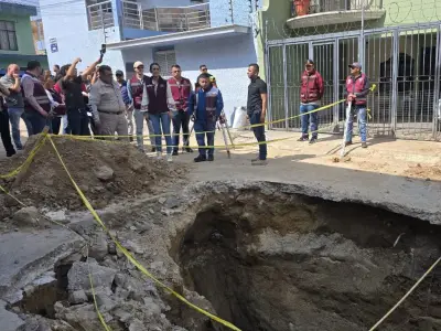 Tlaquepaque asume reparación de socavón en Los Altos tras omisiones del SIAPA