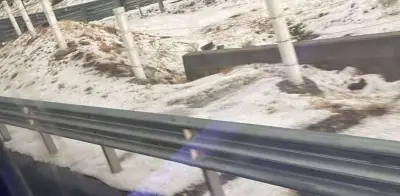 Tormenta de granizo inunda calles y complica tránsito en Tizayuca, Hidalgo