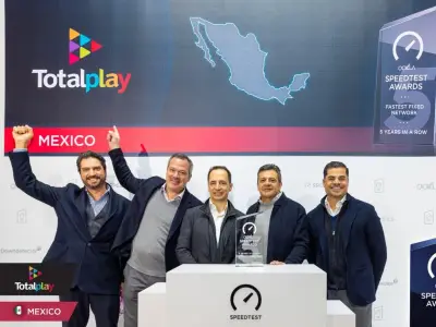 Totalplay recibe premio a la red fija más rápida de México por quinto año consecutivo