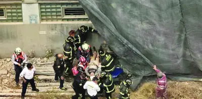 Trabajador rescatado tras colapso en colonia Tránsito sigue hospitalizado con lesiones graves