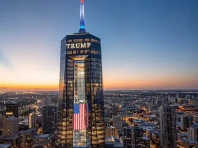 Trump revela diseño de su polémica biblioteca presidencial en Miami con estatua dorada gigante