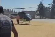 Alcalde de Morena viaja en helicóptero a feria estatal con recursos públicos