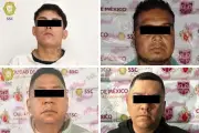 Autoridades detienen a cuatro individuos por presunta extorsión en operativo