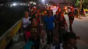 Caravana Migrante Génesis Avanza en Chiapas con 800 Personas Rumbo a CDMX