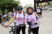 Ciclistas de San Nicolás celebran el Día de la Mujer con la 'Rodada 8M: Poderosas Mujeres'