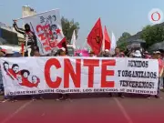 CNTE mantiene protesta en CDMX con bloqueos en Reforma y complicaciones de movilidad