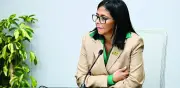 Delcy Rodríguez insta a Donald Trump a levantar sanciones contra Venezuela en reunión con Colombia