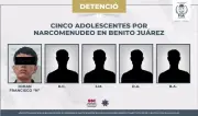 Detienen a cuatro menores y un adulto por vender droga en secundaria de Cancún