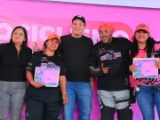 Ecatepec lidera rodada motociclista para prevenir accidentes en mujeres ciclistas