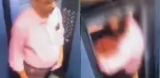 Hombre escapa por segundos de ser aplastado por elevador defectuoso en India