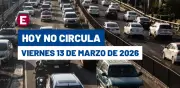 Hoy No Circula del 13 de marzo 2026: Restricciones y multas en CDMX y Edomex