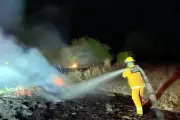 Incendio arrasa con 2,500 pacas de forraje en Linares, Nuevo León