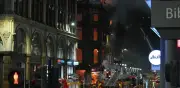 Incendio en tienda de vapers causa derrumbe y paraliza estación central de Glasgow