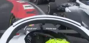 Incidente entre 'Checo' Pérez y Bottas en el arranque del GP de China de F1