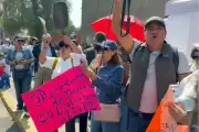 Jubilados protestan en San Lázaro contra reforma que afecta sus pensiones