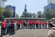 La CNTE organiza un 'mundialito' en Paseo de la Reforma como protesta educativa