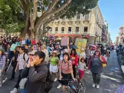 Marchan en Puebla contra el Cablebús por riesgo de ecocidio en parques