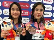 México celebra bronce de gemelas Cueva en Copa del Mundo de Clavados Montreal 2026