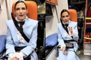 Natalia Jiménez es criticada por usar ambulancia como taxi privado en CDMX
