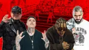 Pelea entre raperos en Ring Royale: Santa Fe Klan, C-Kan, Dharius y Millonario en conflicto