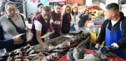 Profeco verifica precios de pescado en La Nueva Viga para proteger a consumidores