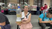 Protestan en Guadalajara por agua contaminada: 'Más agua, menos Mundial'